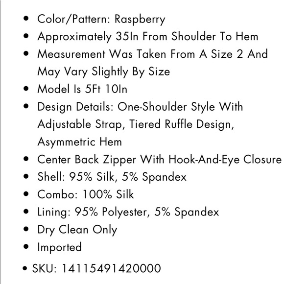 One ShoulderTiered Ruffle Dress. - Picture 5 of 7